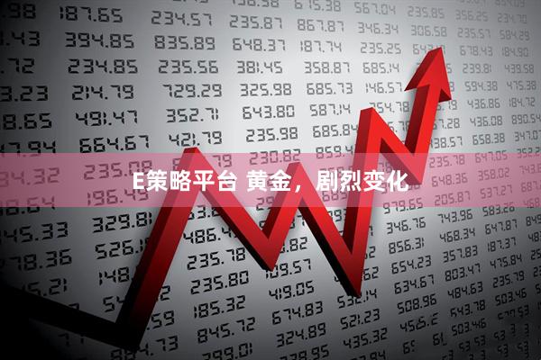 E策略平台 黄金，剧烈变化