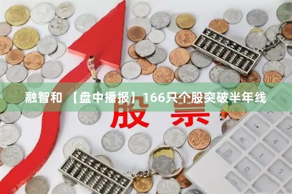 融智和 【盘中播报】166只个股突破半年线