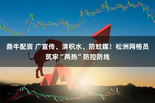 鼎牛配资 广宣传、清积水、防蚊媒！松洲网格员筑牢“两热”防控防线